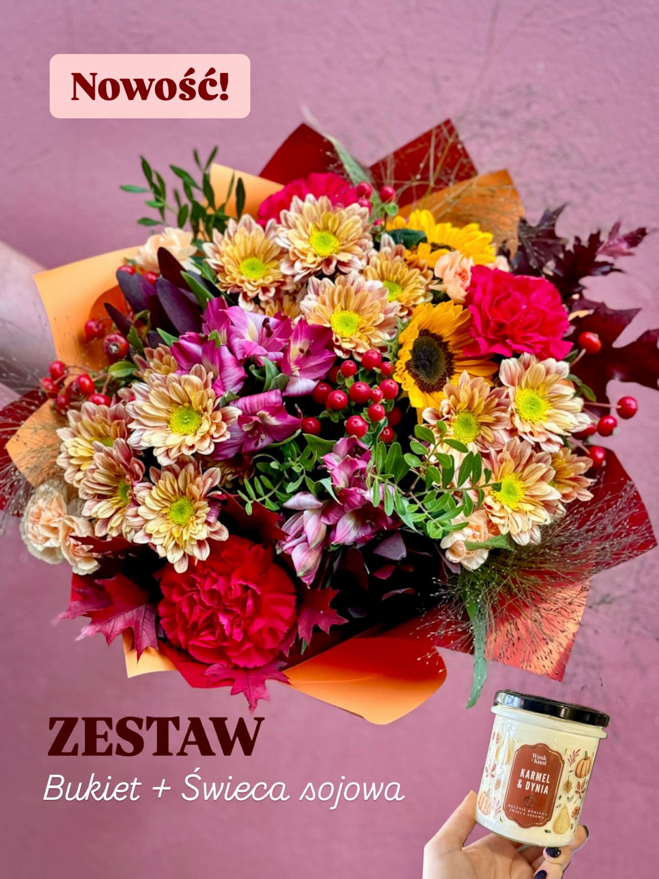 kwiatyagaty-bukiet-jesieniary-zestaw-swieca